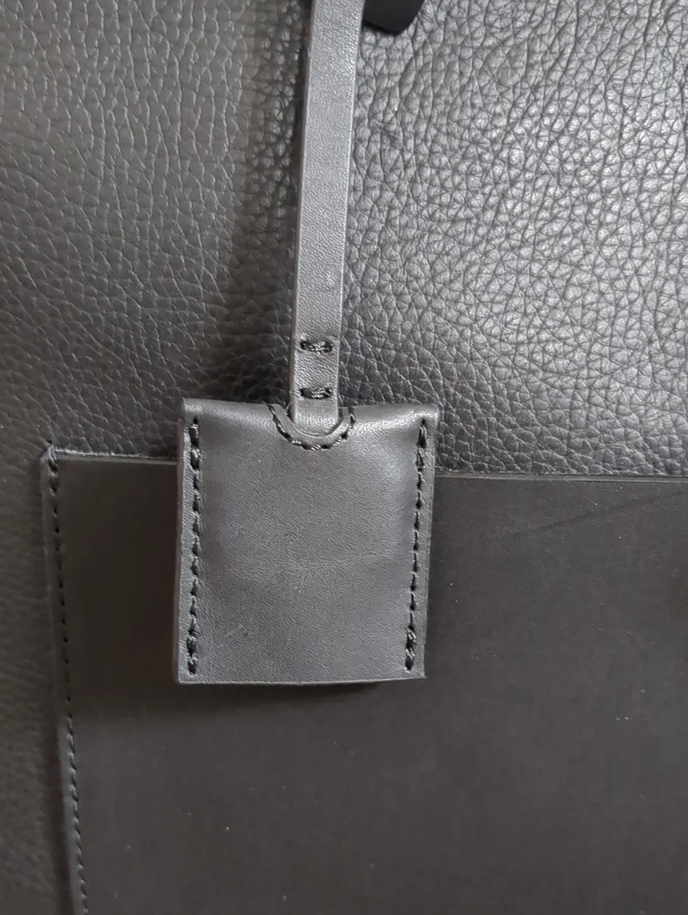 Louise Et Cie Black Leather Briefcase Work Tote